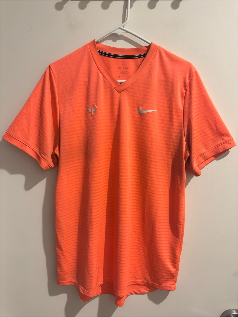 Nike Court Rafa Nadal Challenger Slim Fit Dri-Fit Tennis Shirt Mens Size Large